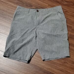 7 Diamonds Light Gray Flat Front Shorts